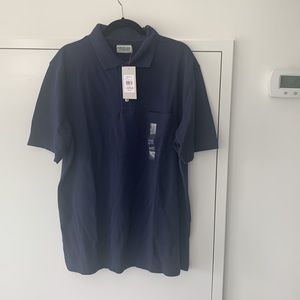 Windjammer pointe collar polo. Short sleeves. 30” long from the back.